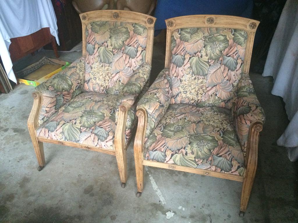 Paire de fauteuils art Deco, Antiquités & Art, Envoi