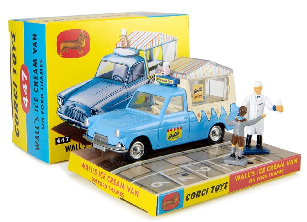 CORGI TOYS Wall's Ice Cream Van Reissue + Figurines & Boîte, Enlèvement ou Envoi, Neuf, Voiture, Corgi