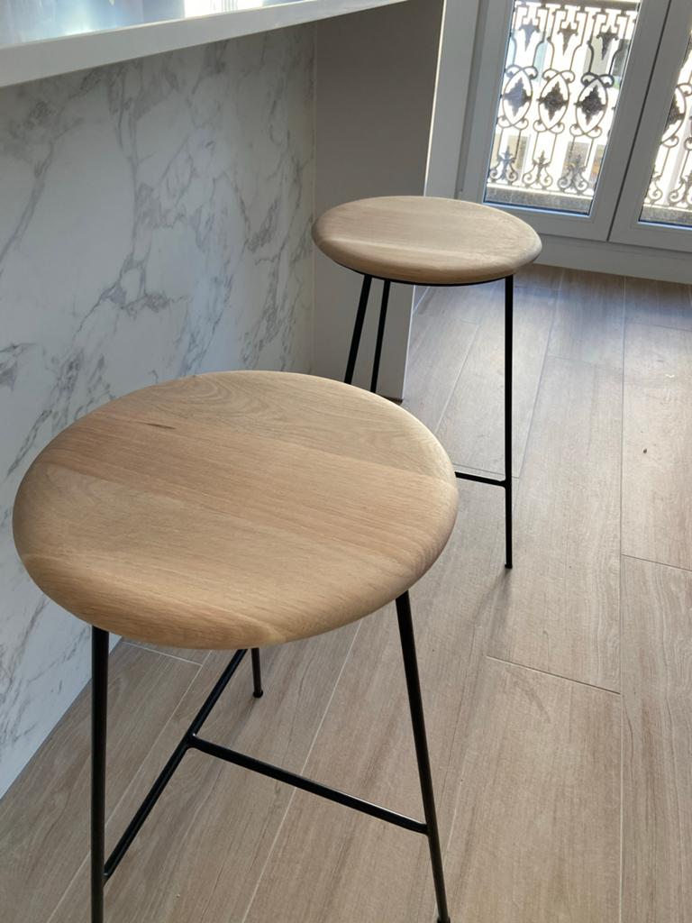2 krukken te koop, Huis en Inrichting, Barkrukken, 2 krukken, Ophalen, Zo goed als nieuw