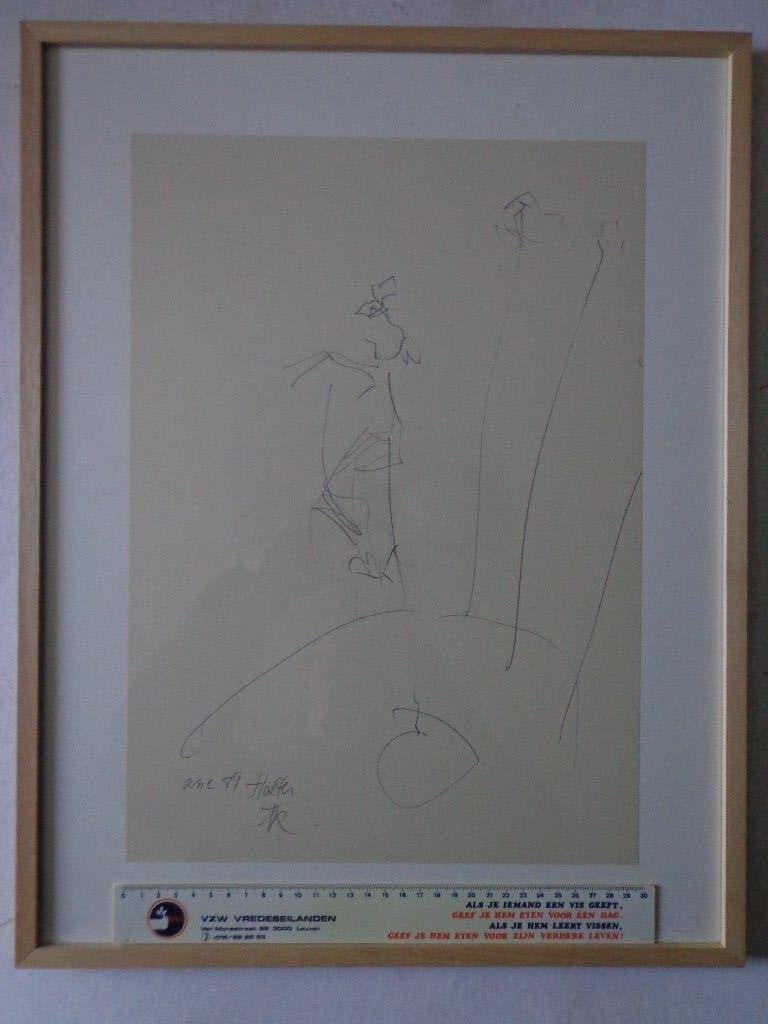 KOOPJE originele tekening van Frits Vertongen Halter, Antiek en Kunst, Ophalen