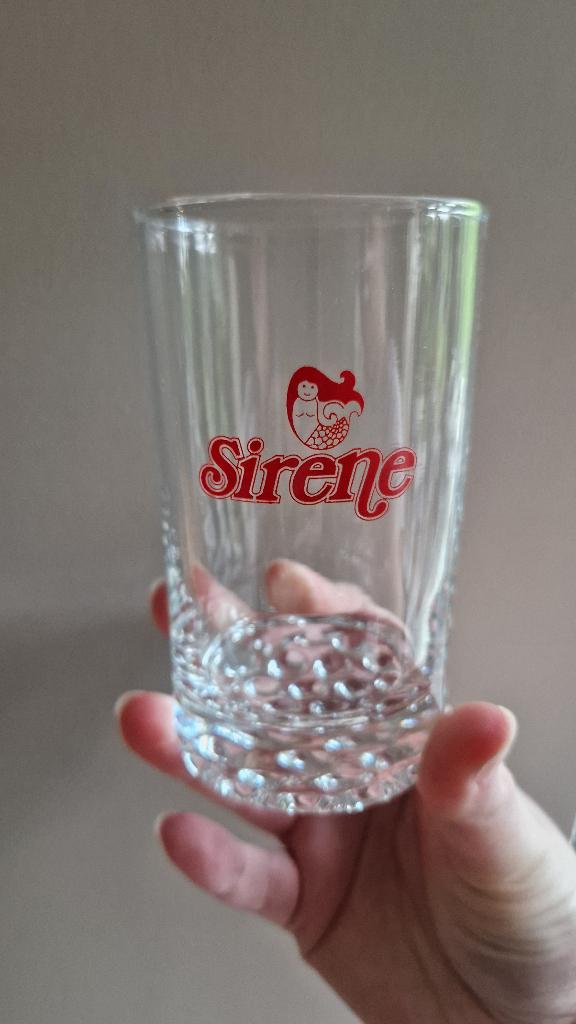 Vintage glazen frisdrank, Collections, Verres & Petits Verres, Enlèvement, Comme neuf, Verre à soda