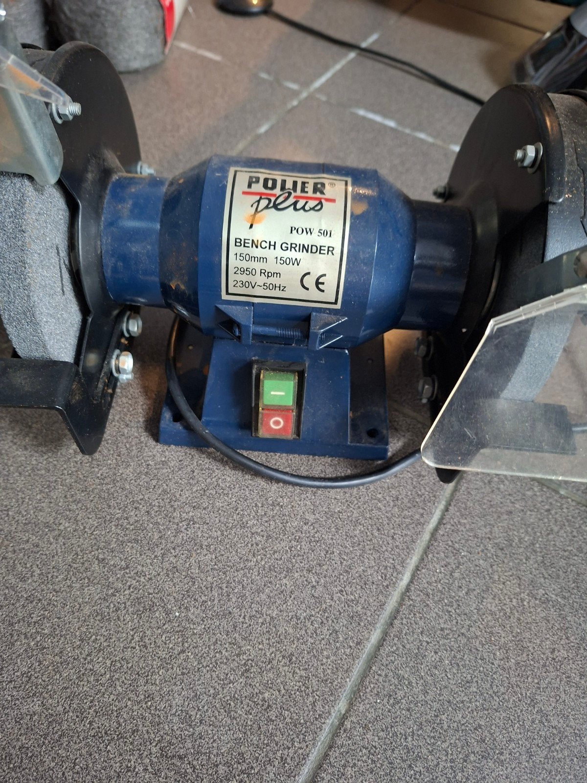 Power Plus POW501 werkbankslijpmachine, Ophalen, Gebruikt, Minder dan 700 watt, Werkbankslijpmachine