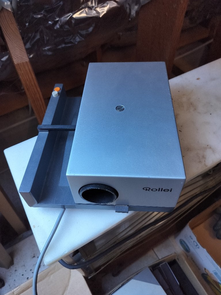 Rollei Diaprojector (Klassiek Zilver/Grijs Model), Audio, Tv en Foto, Ophalen