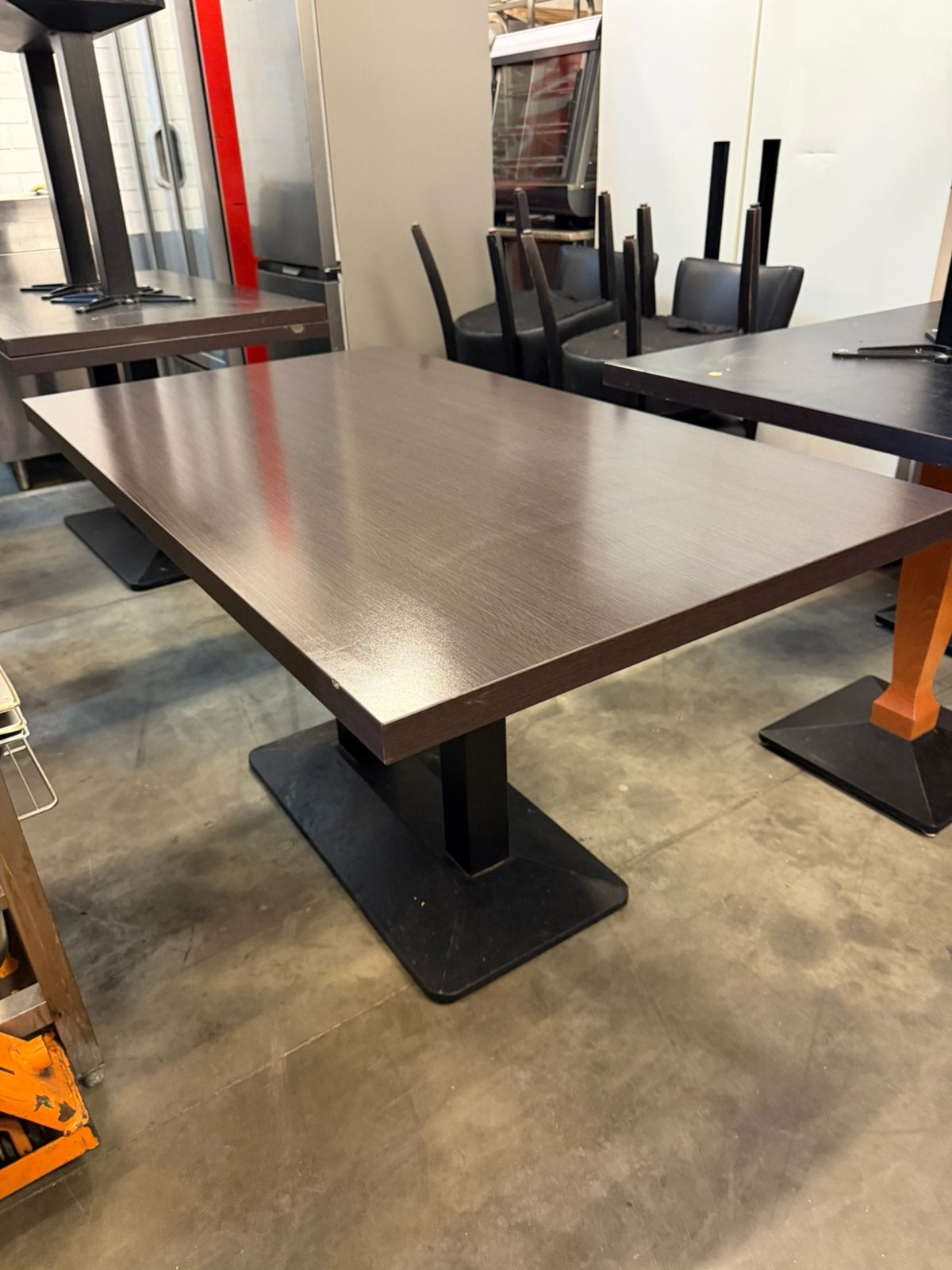 10x Horeca Tafels  140x80 cm Donker Eiken look, Enlèvement, Utilisé, Mobilier