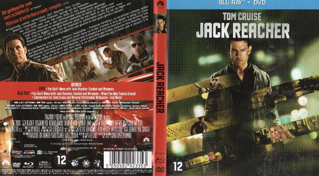 jack reacher (blu-ray) nieuw, Cd's en Dvd's, Blu-ray, Zo goed als nieuw, Thrillers en Misdaad, Ophalen of Verzenden