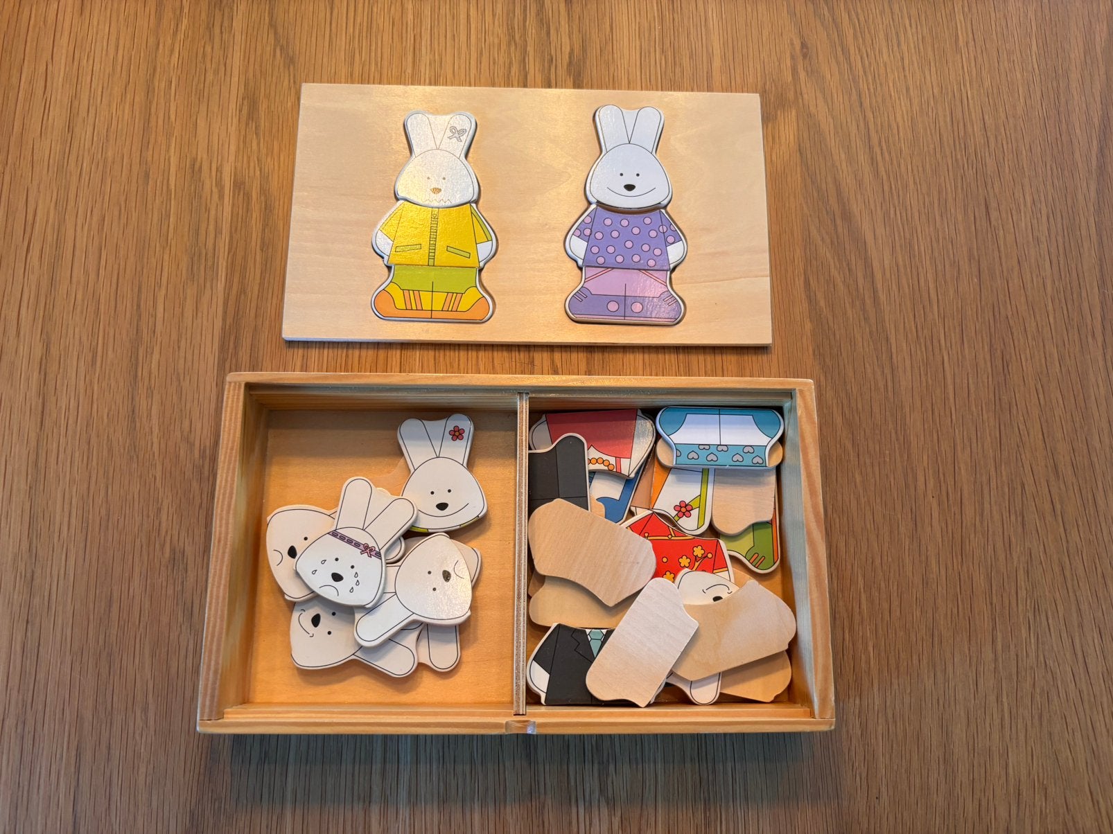 Puzzle en bois pieces interchangeables, Enlèvement, Comme neuf, En bois