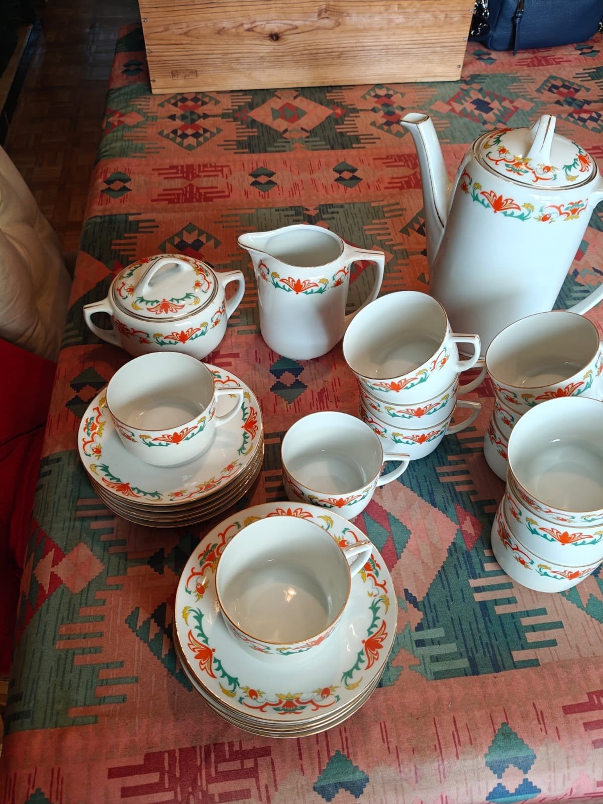 koffie service, Ophalen