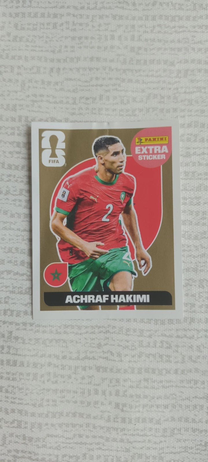 Panini Extra Sticker ACHRAF HAKIMI, Enlèvement, Neuf, Autocollant