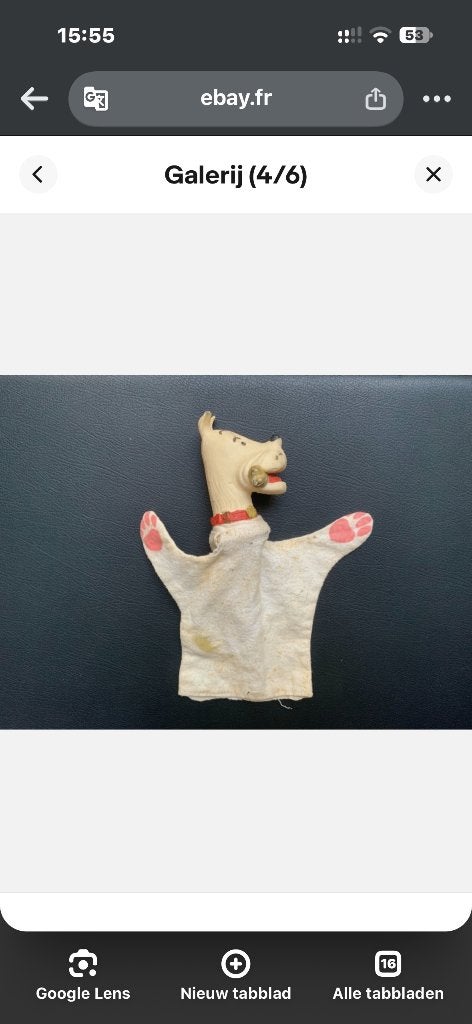 Bobby Kuifje handpop, Ophalen of Verzenden, Gebruikt