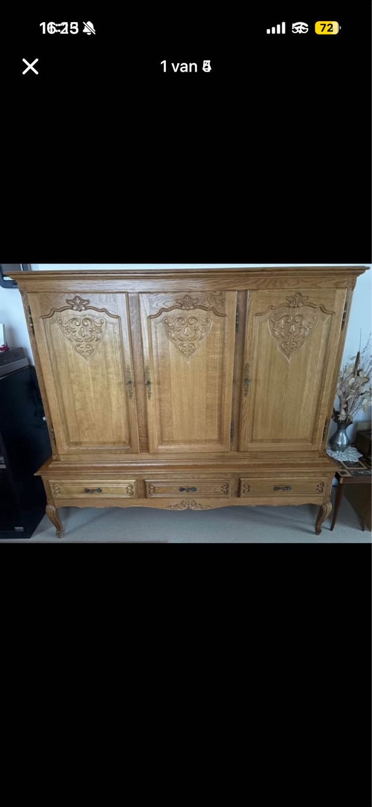 Dressoir kast, Ophalen