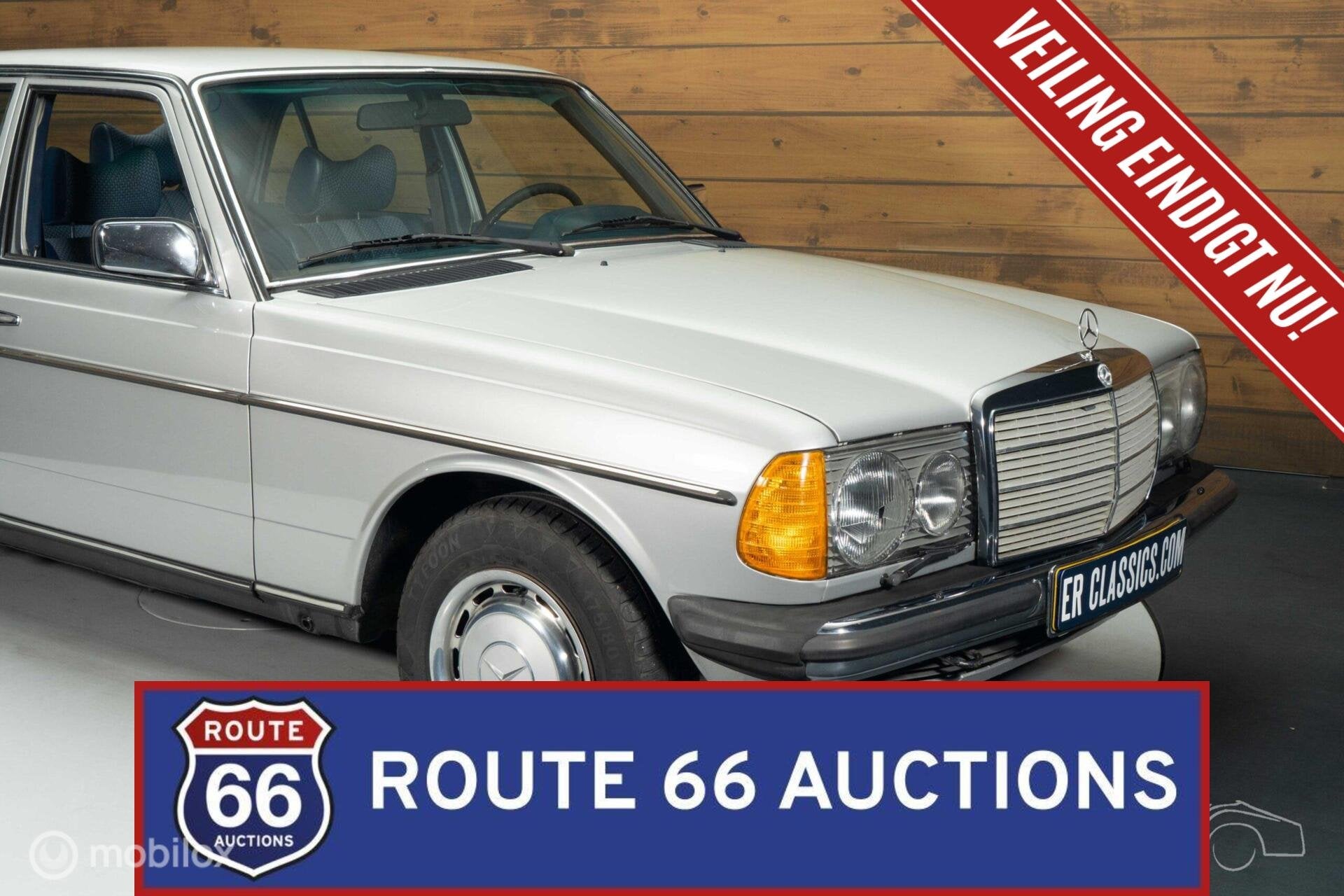 Mercedes-Benz 250 | 1978 | Route 66 Auctions, Auto's, Zwart, Mercedes-Benz, Bedrijf, Handgeschakeld