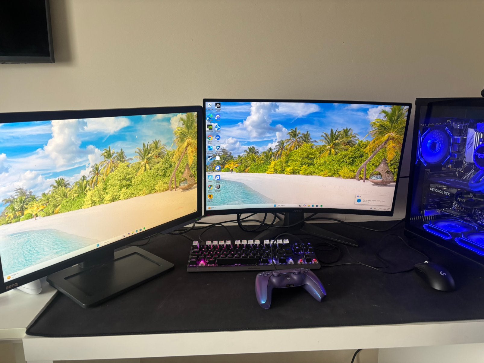Gaming setup te koop, Computers en Software, Desktop Pc's, Ophalen, Zo goed als nieuw, Gaming