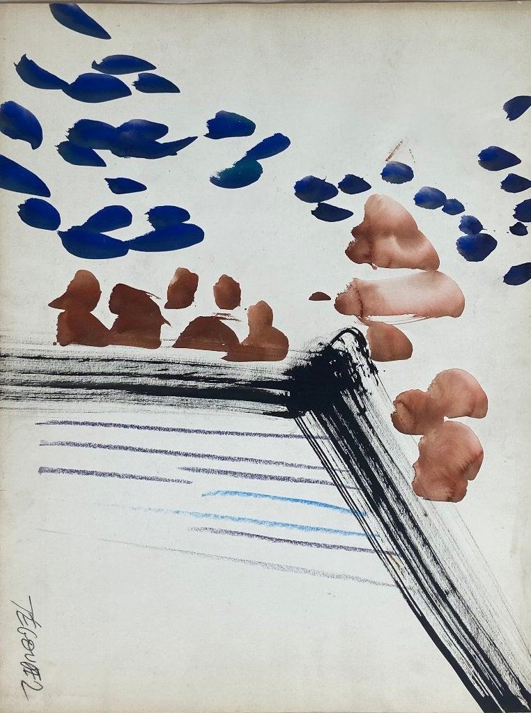 Jean jegoudez - abstracte kunst, Ophalen of Verzenden