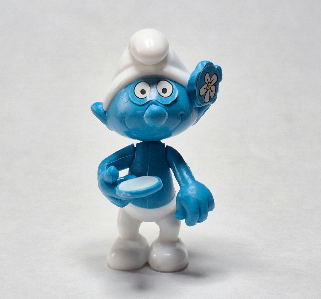 Schtroumpfs 1990 Schtroumpf avec miroir, Collections, Enlèvement ou Envoi, Utilisé, Figurines