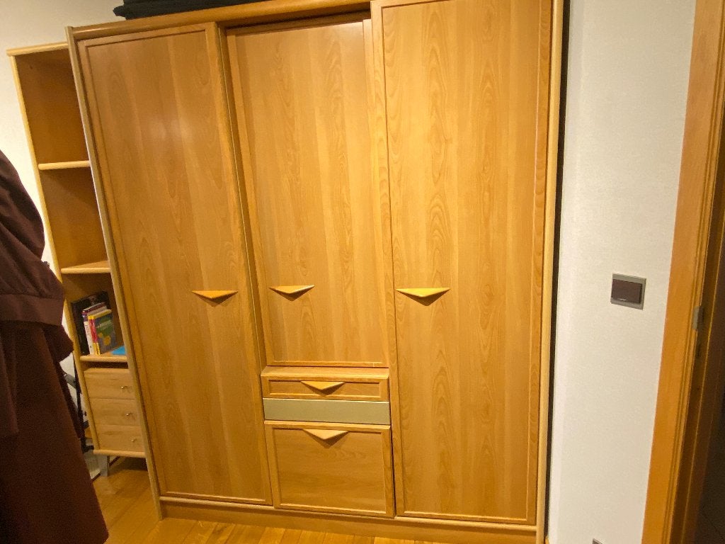 Grote kleerkast (merk Gautier), Huis en Inrichting, Ophalen, 150 tot 200 cm, Natuurlijk, Eikenhout