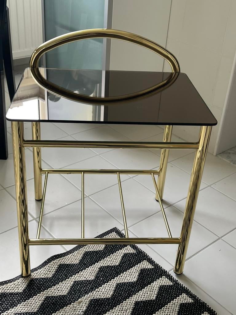 Table d'appoint, table de chevet, Enlèvement, Comme neuf, Verre