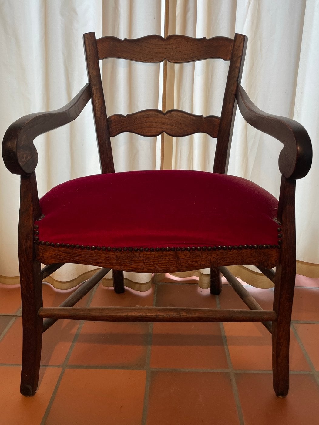 Vintage Franse armstoel, Antiek en Kunst, Ophalen