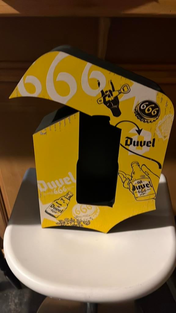 Duvel glorifier 666 geel, Ophalen of Verzenden, Duvel