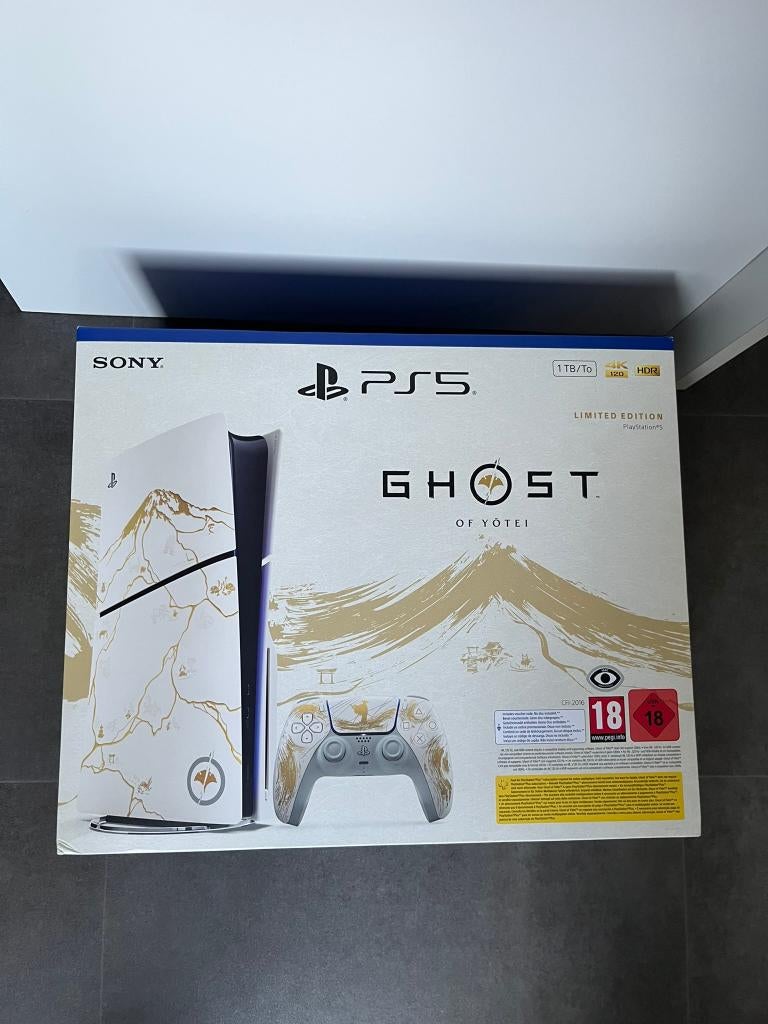 PlayStation 5 Slim Disc Edition Ghost of Yotei Gold nieuw, Games en Spelcomputers, Spelcomputers | Sony PlayStation 5, Ophalen