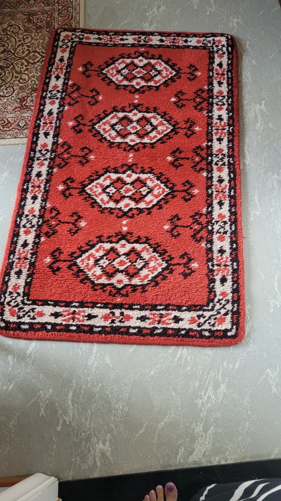 Tapijt , zelf geknoopt., Enlèvement, Comme neuf, Tapis