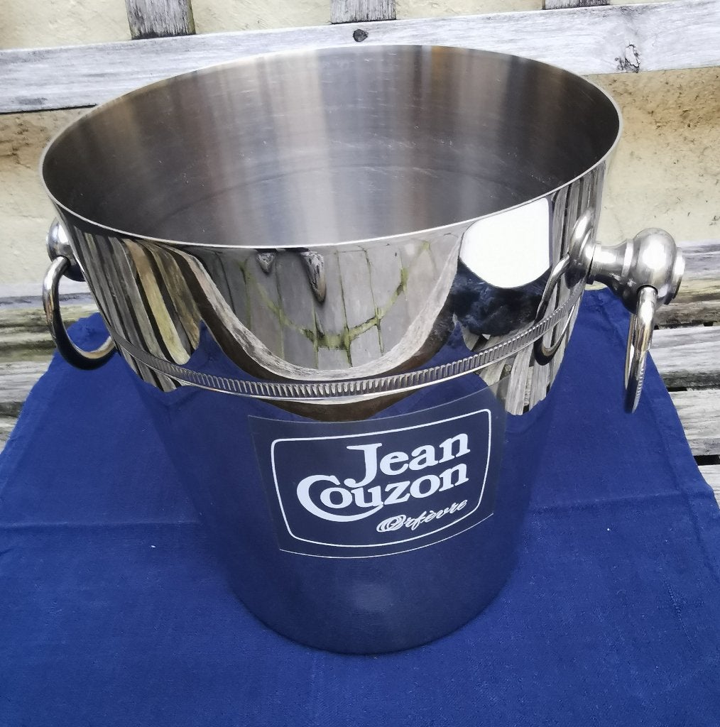 Champagne emmer Jean Couzon glanzend inox in OVP nieuwstaat, Huis en Inrichting, Ophalen of Verzenden, Zo goed als nieuw, Metaal