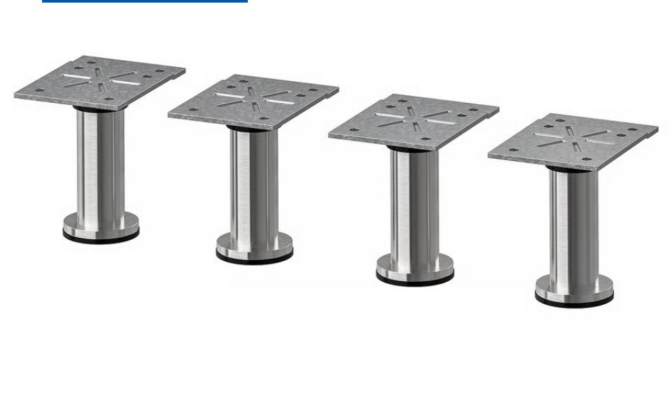 Pieds en acier inoxydable 2€ / pièce, Enlèvement, Comme neuf