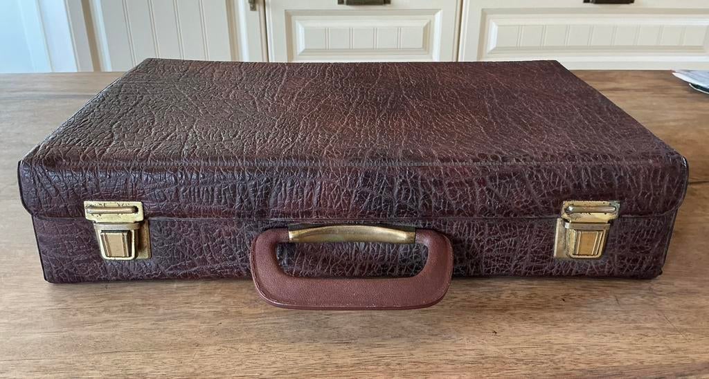vintage opberg tas / valiesje voor 30 muziek cassetten., Ophalen of Verzenden, Zo goed als nieuw
