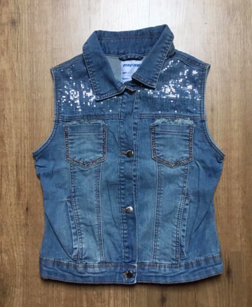 Mayoral, jolie veste en jean taille 12, Enlèvement ou Envoi, Comme neuf