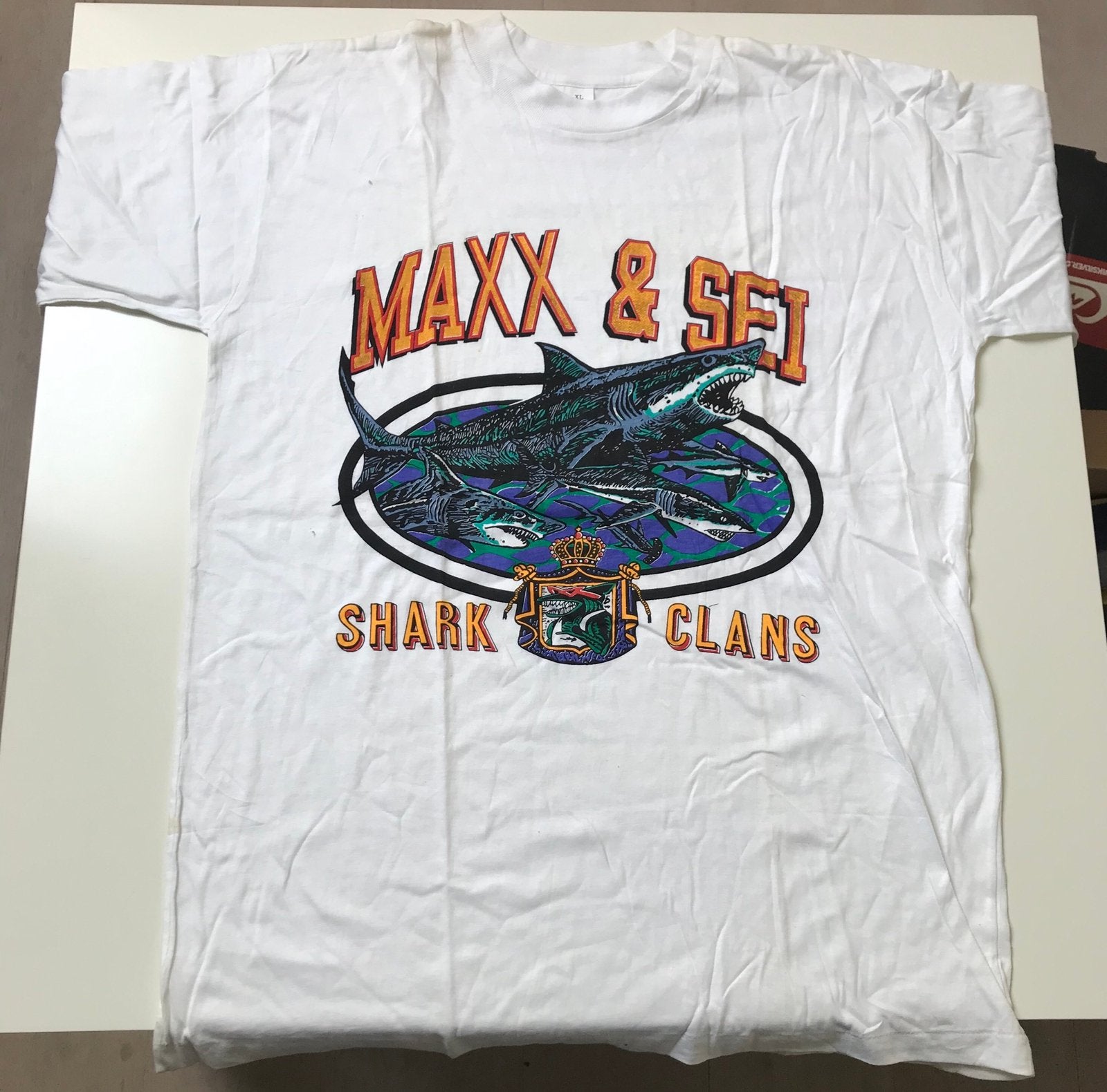 T-shirt Haaien (nieuw), Ophalen of Verzenden, Nieuw, Maat 56/58 (XL), Wit