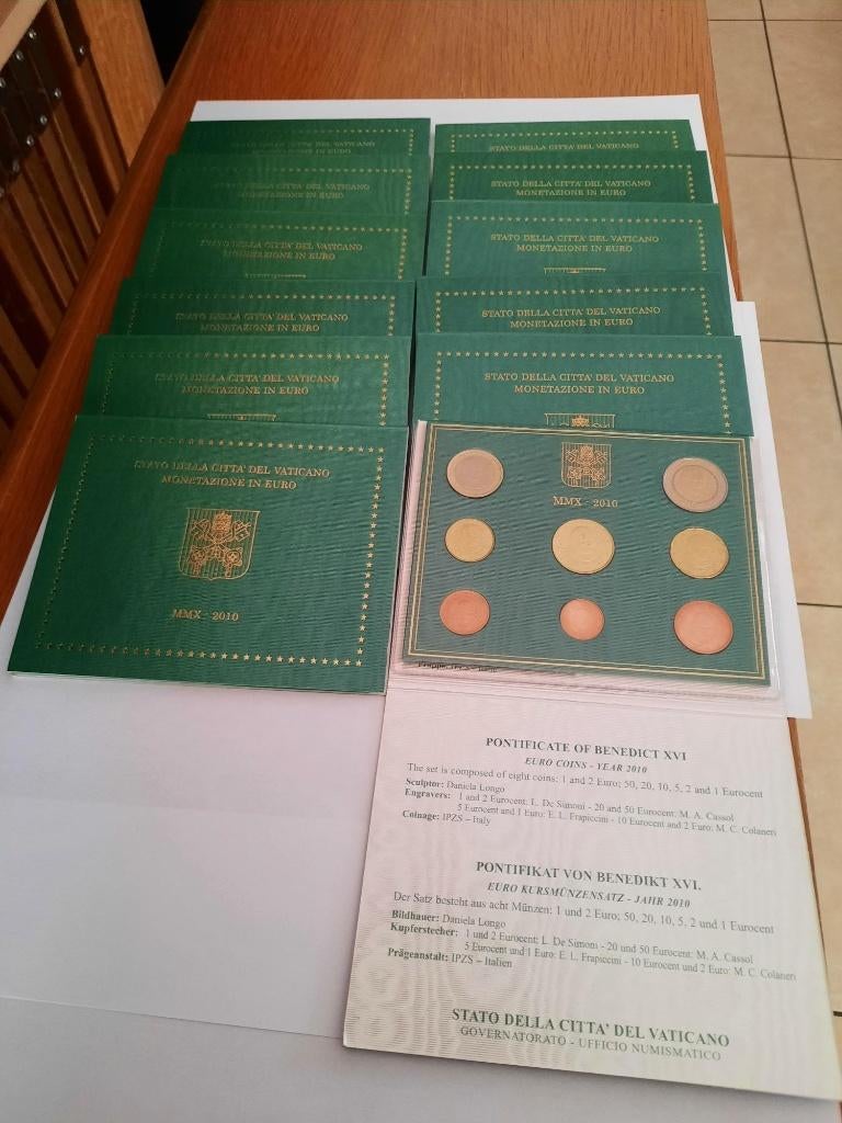 Vaticaanset 2010, Timbres & Monnaies, Monnaies | Europe | Monnaies euro, Envoi, Vatican, Autres valeurs, Série