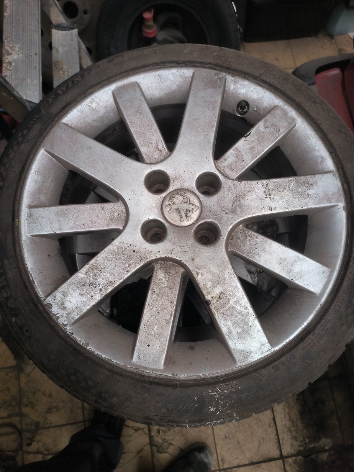 4 aluminium velgen voor Peugeot., Auto-onderdelen, Banden en Velgen, Ophalen, Gebruikt, Banden en Velgen, 17 inch