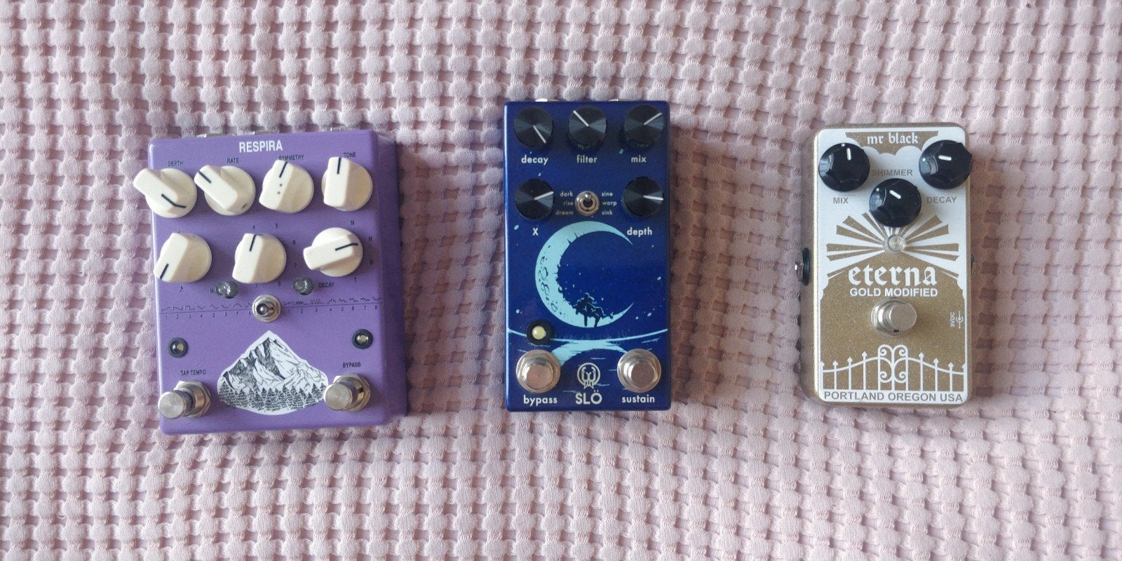 Walrus audio slö + Mr black eterna gold + AC noise Respira, Musique & Instruments, Effets, Reverb, Enlèvement ou Envoi