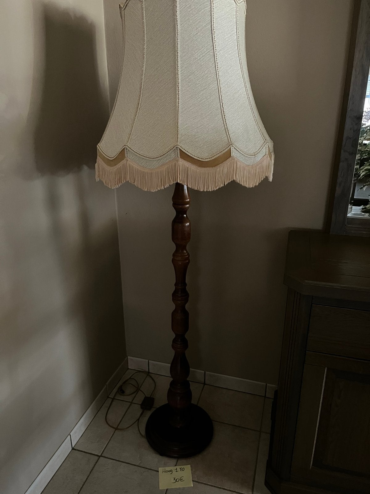 Vloerlamp met kap, Huis en Inrichting, Ophalen, Zo goed als nieuw