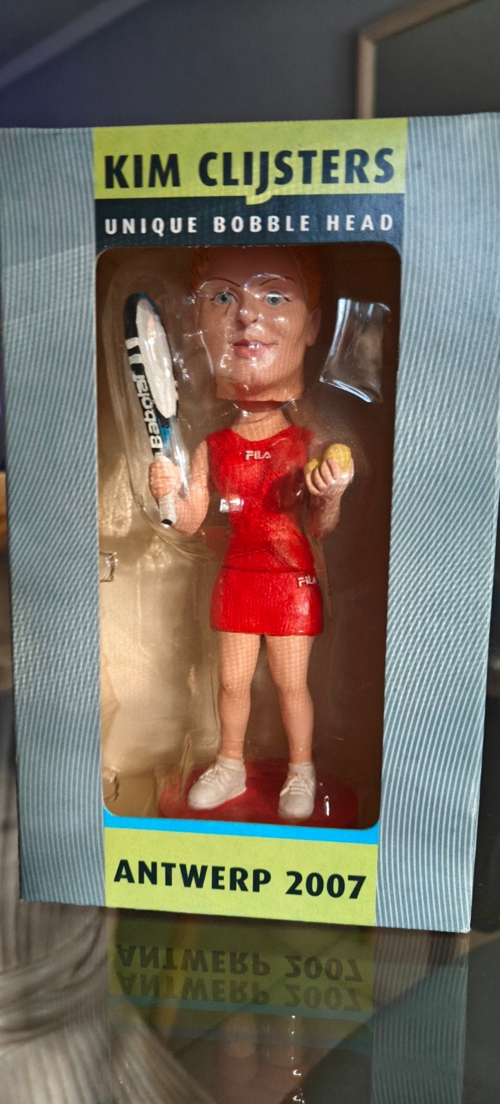 Kim Clijsters bobble head 20 cm, Ophalen of Verzenden