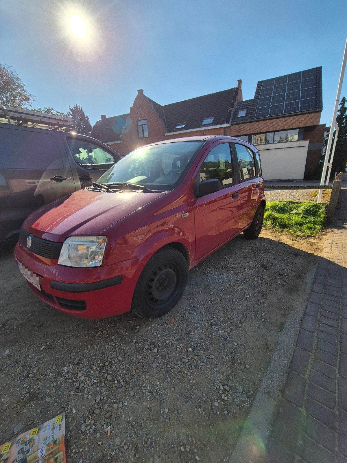 Fiat Panda 1.2 benzine 2009, Autos, Rouge, Achat, Panda, Boîte manuelle