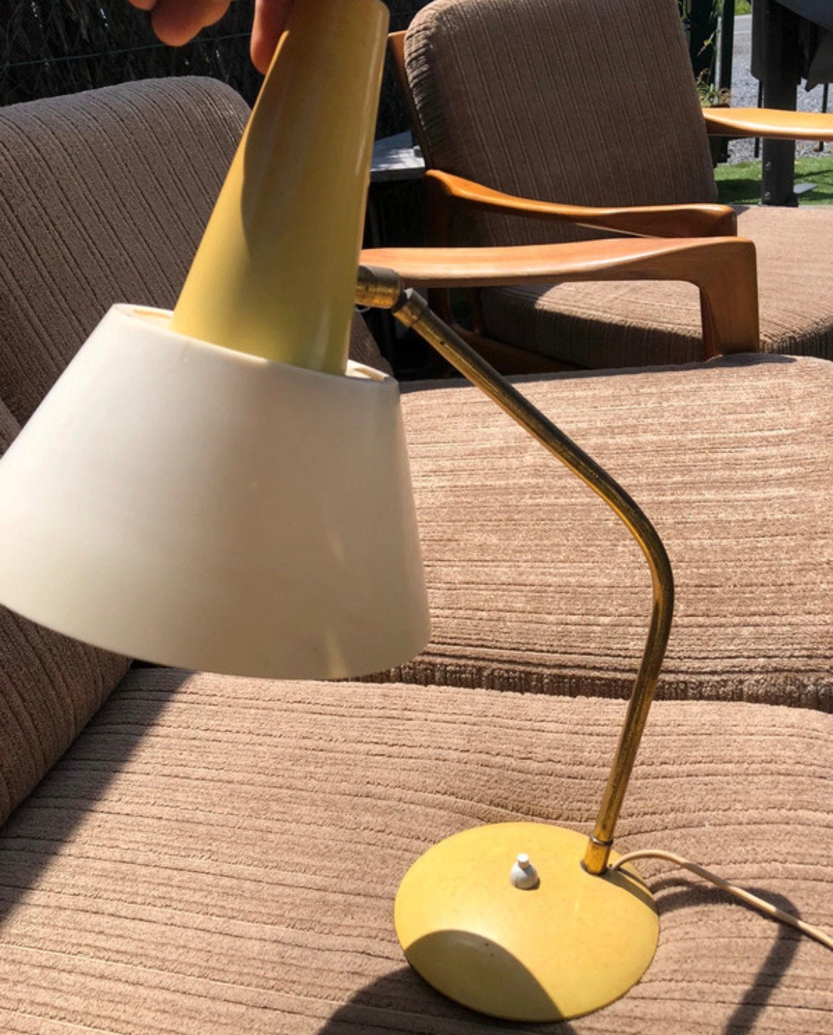 Mid-Century Bureaulamp Tafellamp Stilnovo Stijl Jaren 50 60, Huis en Inrichting, Ophalen, Bureaulamp, Design