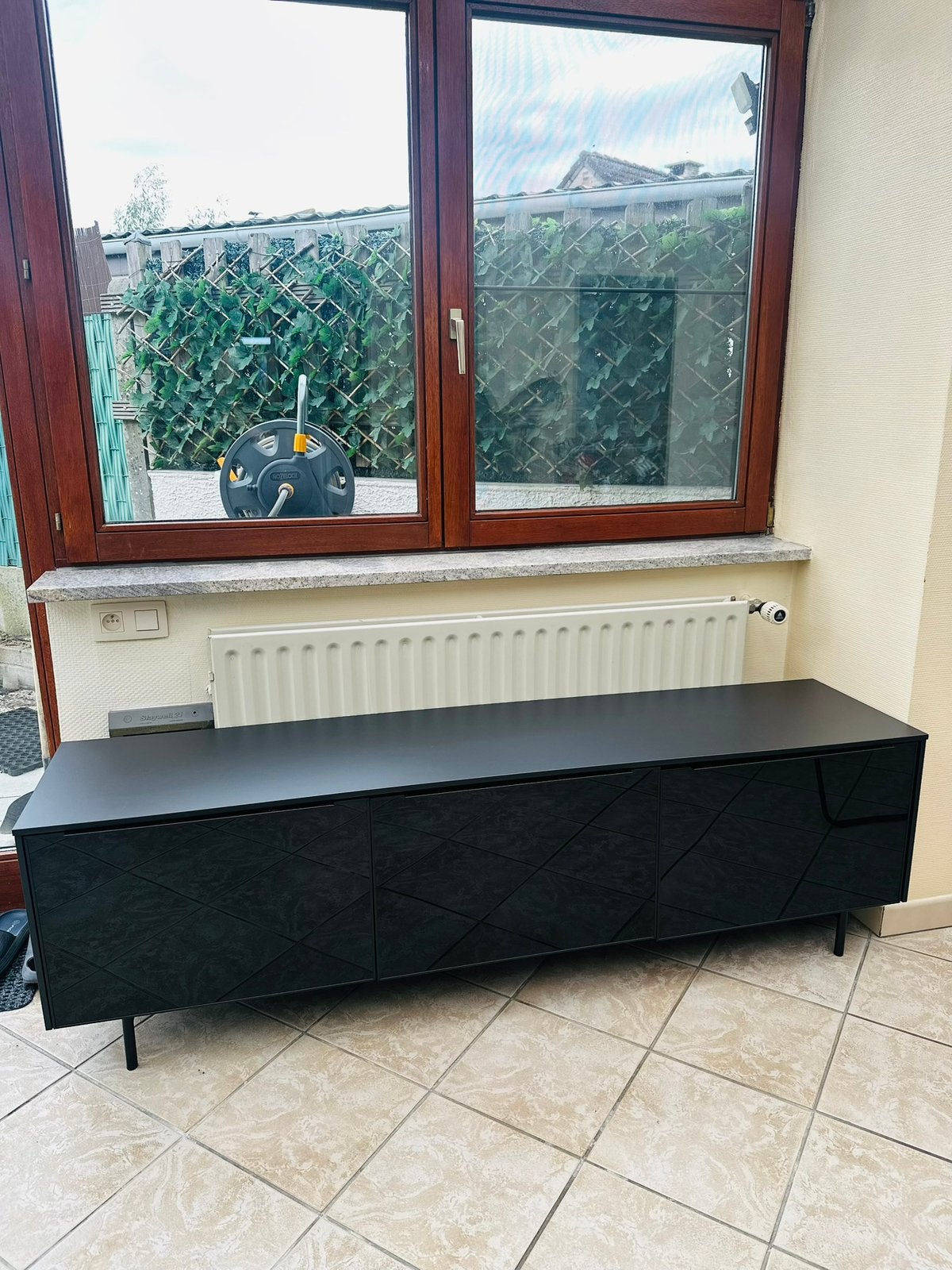 Meuble TV, Ophalen, Zo goed als nieuw, Zwart
