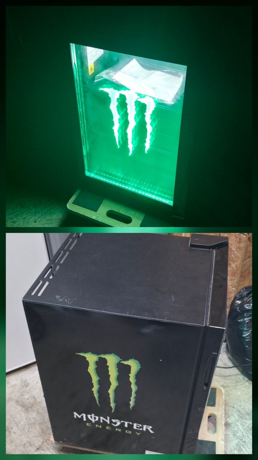 Monster Energy Koelkast, Enlèvement