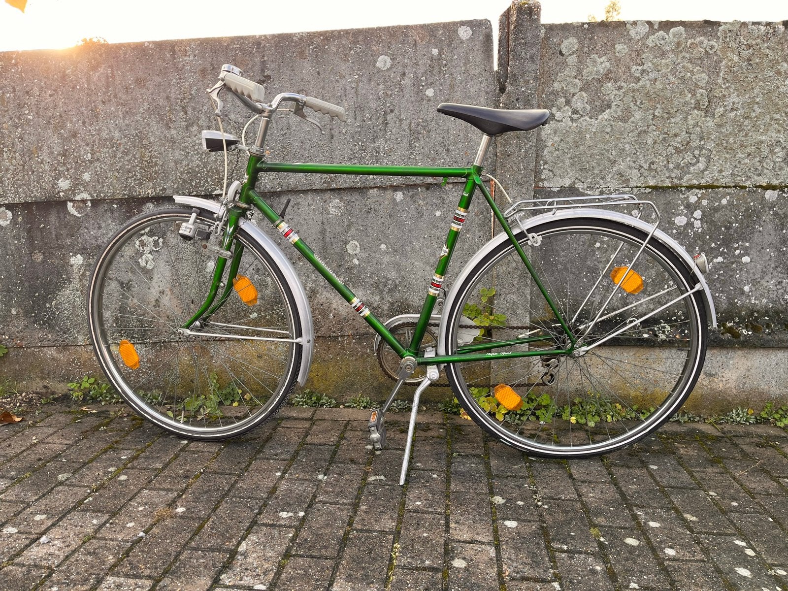 Retro stadsfiets, Ophalen