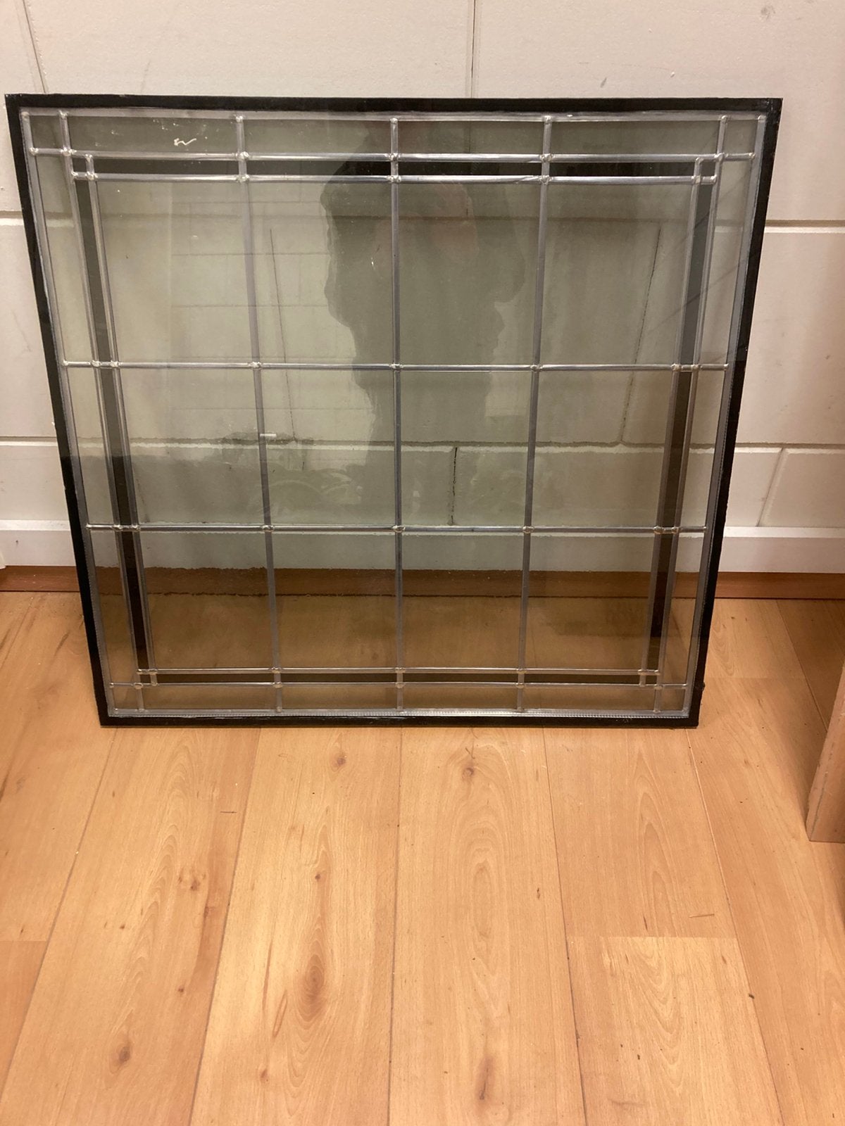 Mooi glas in lood raam ,met termophane raam, Doe-het-zelf en Bouw, Ophalen, Gebruikt, Glas in lood