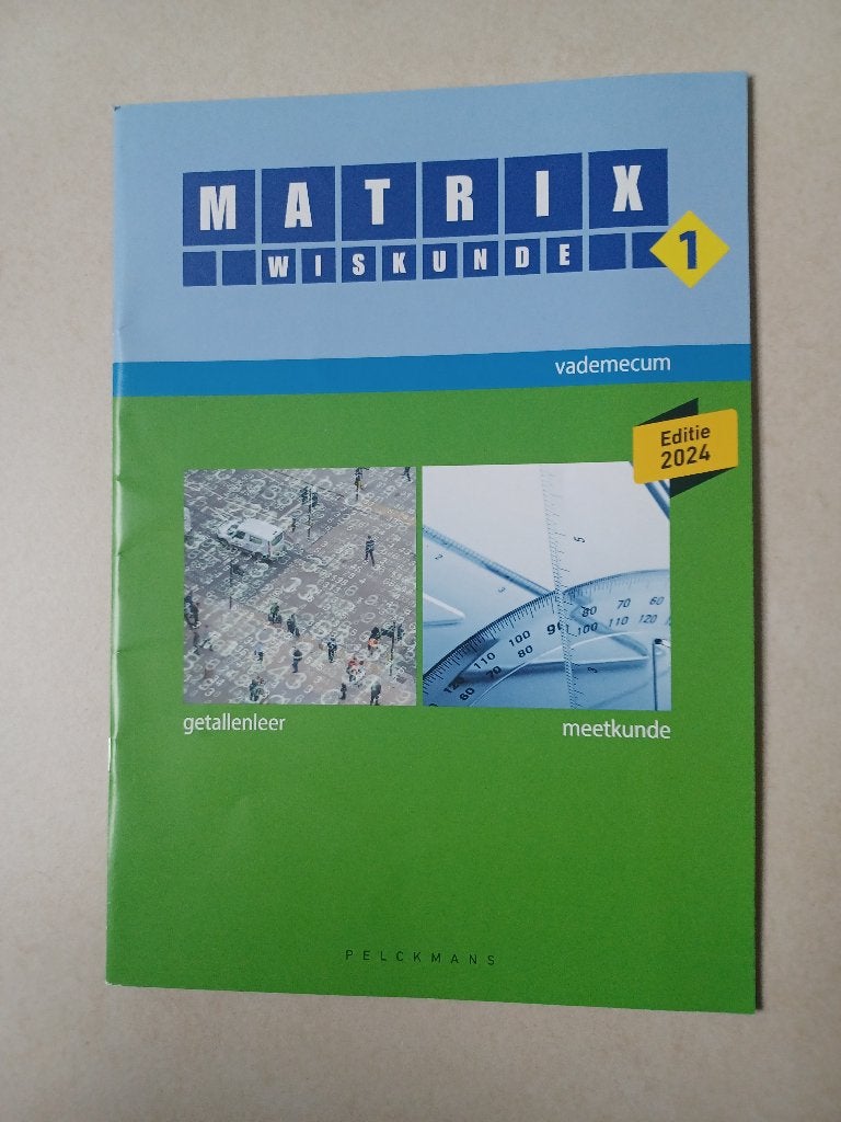 boek wiskunde matrix 1 en 2, Livres, Enlèvement, Comme neuf, Secondaire, Mathématiques A