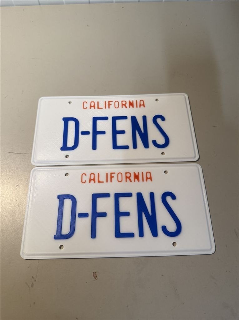 Kenteken plaat - Falling Down D-FENS License Number Plate Re, Verzamelen, Ophalen of Verzenden, Nieuw