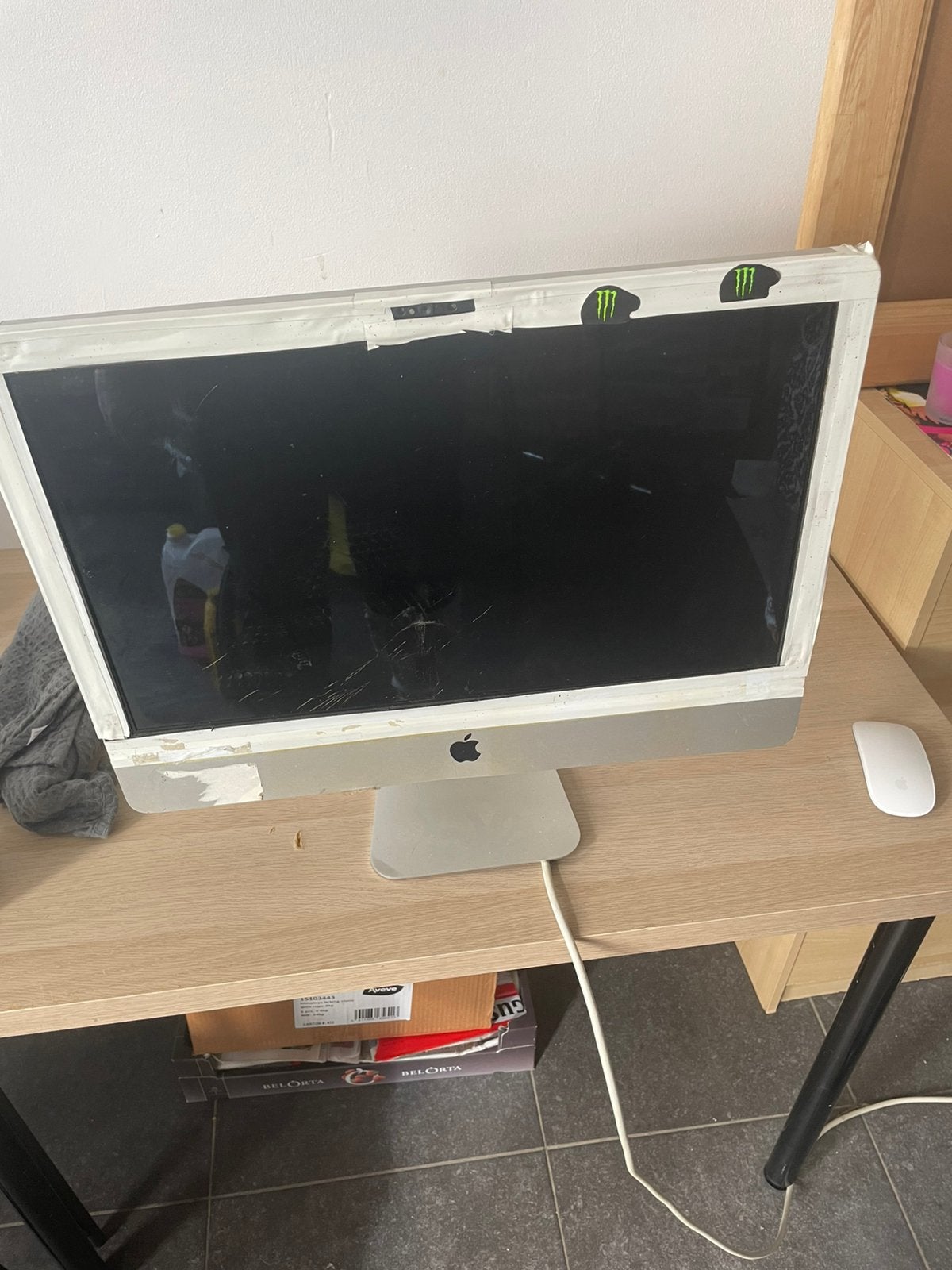 APLLE deskop  scherm wel kapot mss voor stukken, Computers en Software, Ophalen, Gebruikt