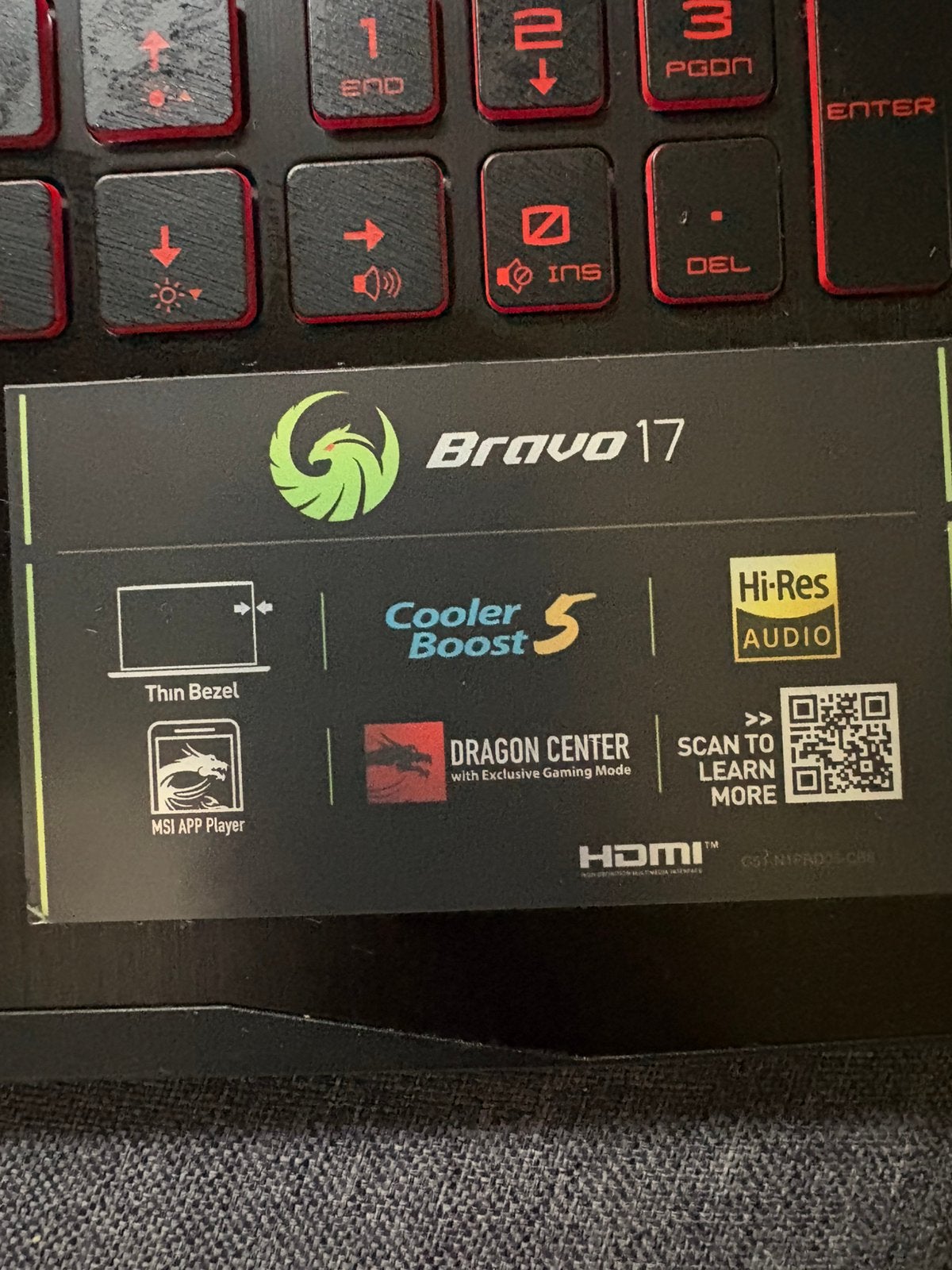 Msi bravo 17, Ophalen, Zo goed als nieuw