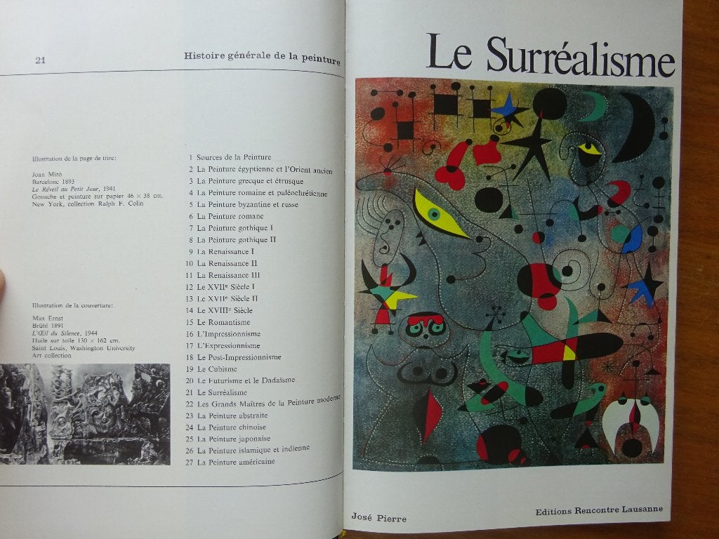 Le Surréalisme, José Pierre, Rencontre Lausanne/Paris, 1966, Peinture et dessin, José Pierre, Enlèvement ou Envoi, Comme neuf