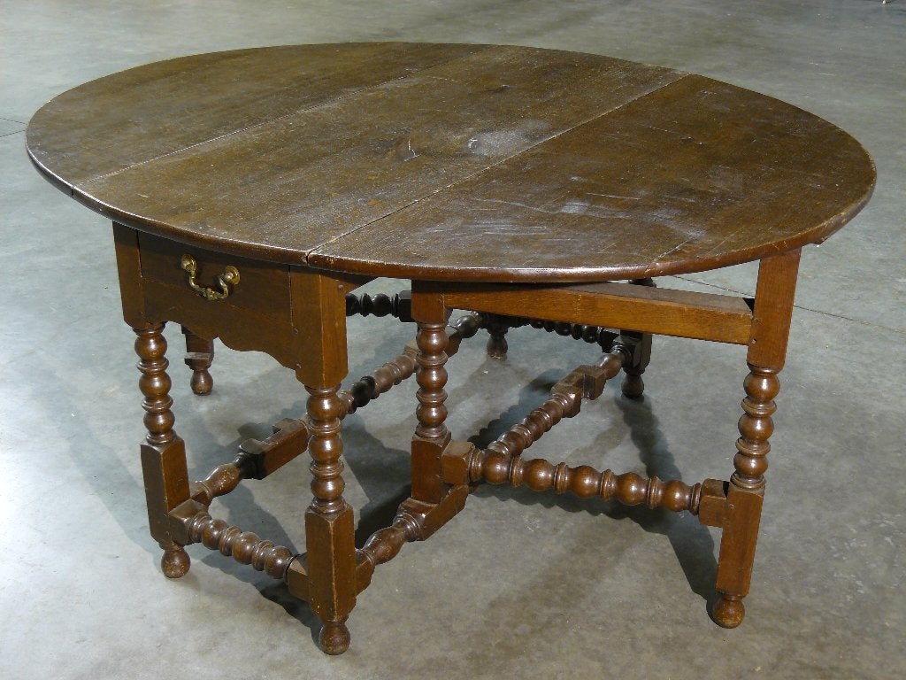 Grote antieke Engelse tafel (gateleg-model), Antiek en Kunst, Antiek | Meubels | Tafels, Ophalen