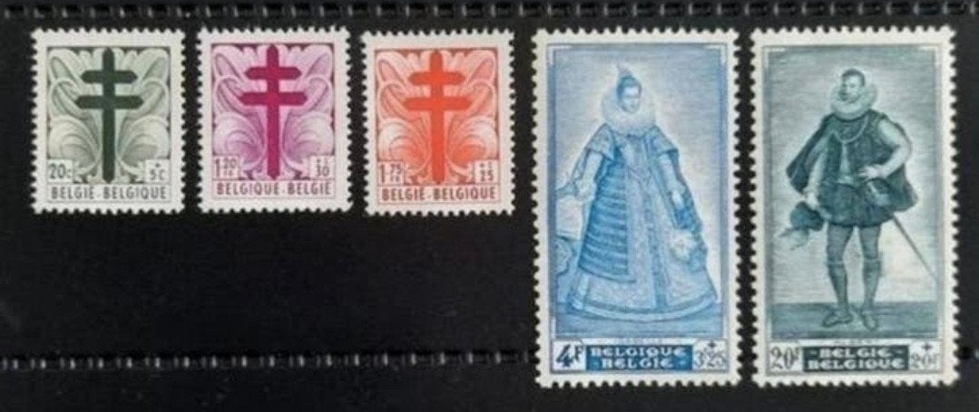 België: OBP 787/91 ** Antiteteringzegels 1948., Orginele gom, Ophalen of Verzenden, Zonder stempel, Postfris