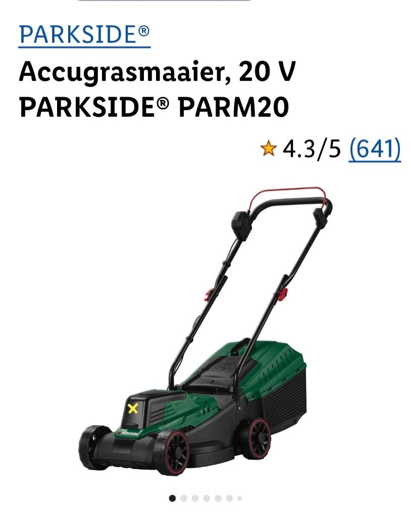 Grasmaaier op accu, Tuin en Terras, Ophalen, Gebruikt, Accu-grasmaaier, Opvangbak
