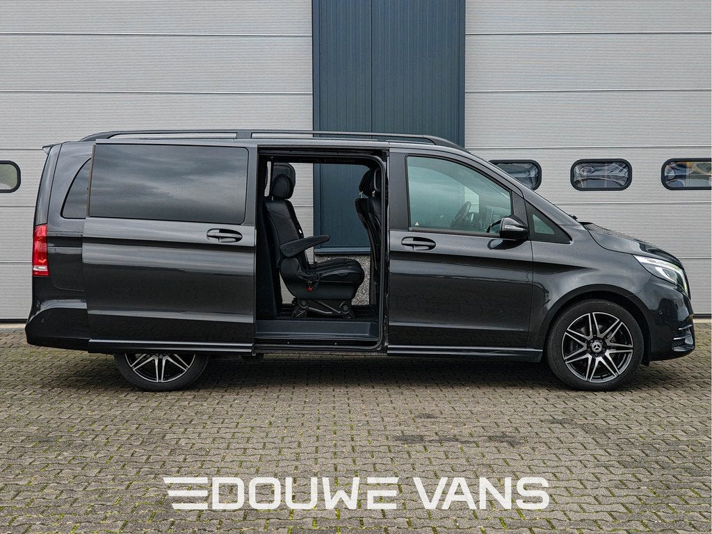 Mercedes-Benz V-Klasse V300 L2 DC 4-Matic AMG Line 360 Camer, Autos, Camionnettes & Utilitaires, Cuir, Argent ou Gris, Euro 6