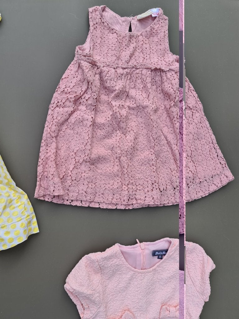 roze keeldje, jurk Zara 86, Kinderen en Baby's, Ophalen, Zo goed als nieuw
